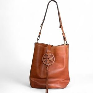Tory Burch Leather Miller Hobo Bag